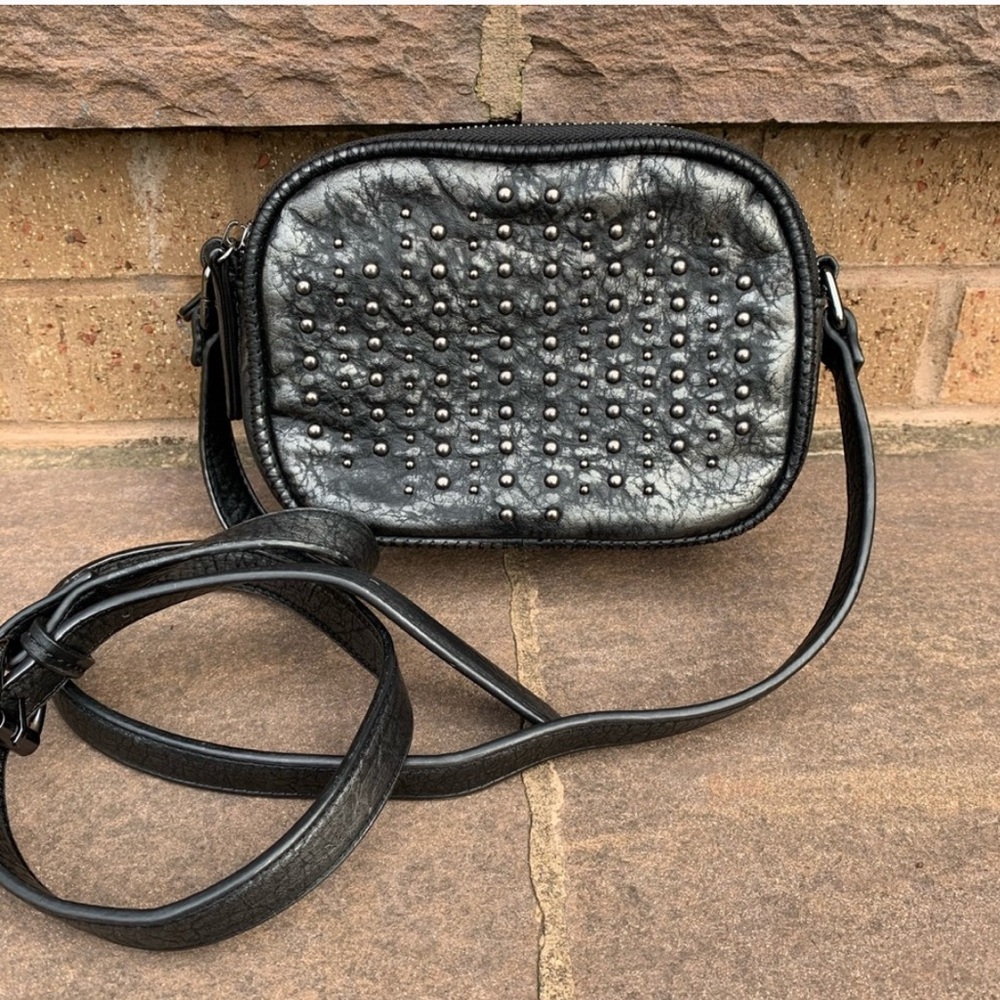 Hayden Harnett Metallic Vegan Emma Crossbody Purse - Picture 1 of 4